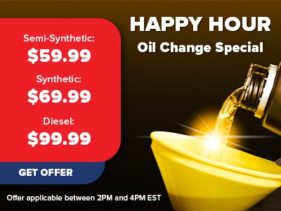 Happy Hour Oil Change*