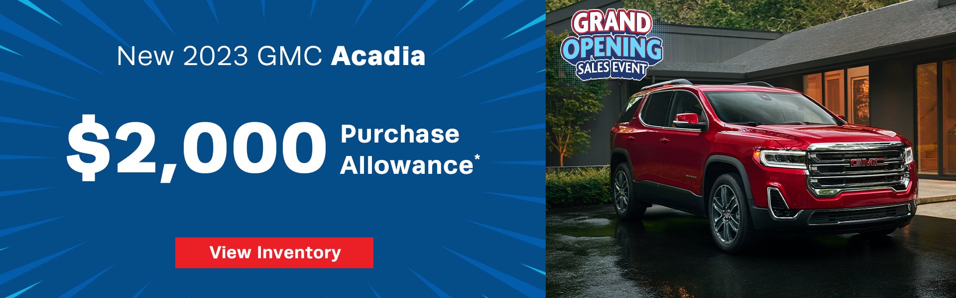 Get a $2,000 off on a new 2023 GMC Acadia in Antioch, TN 